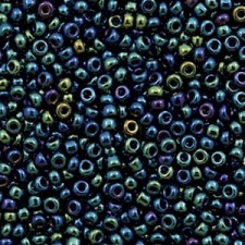 Miyuki rocailles Perlen 11/0 - Metallic iris dark blue 11-452